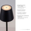 Leuchten-Direkt EURIA Table lamp LED black, 1-light source