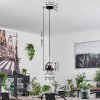 Koyoto Pendant Light glass 15 cm black, silver, 1-light source