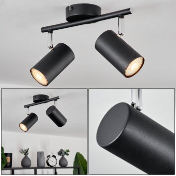 Javel Ceiling Light black, 2-light sources