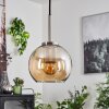 Koyoto Pendant Light glass 15 cm black, silver, 1-light source