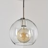 Koyoto Pendant Light glass 25 cm black, silver, 1-light source