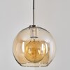 Koyoto Pendant Light glass 25 cm black, silver, 1-light source