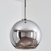 Koyoto Pendant Light glass 25 cm black, silver, 1-light source