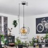Koyoto Pendant Light glass 25 cm stainless steel, black, 1-light source
