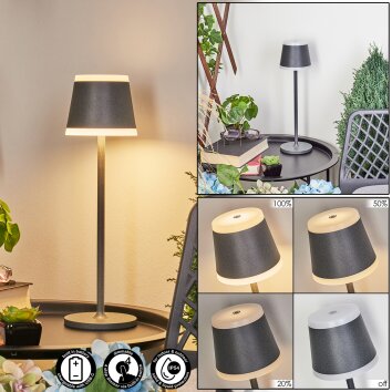 Walt Table lamp LED anthracite, 1-light source