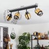 Traak Ceiling Light black, 4-light sources