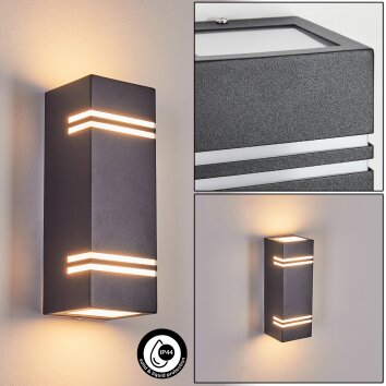 Fokpo Outdoor Wall Light LED black, 1-light source