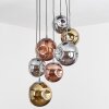 Cabreiro Pendant Light Oxidised Silver, 7-light sources