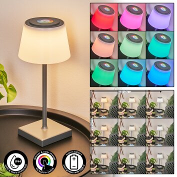 Burzaco Table lamp LED anthracite, 1-light source, Colour changer