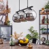 Koyoto Pendant Light glass 20 cm Smoke-coloured, 3-light sources