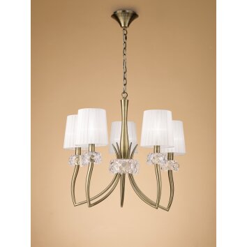 Mantra LOEWE Pendant Light brown, 5-light sources