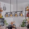 Koyoto Pendant Light glass 20 cm Smoke-coloured, 4-light sources
