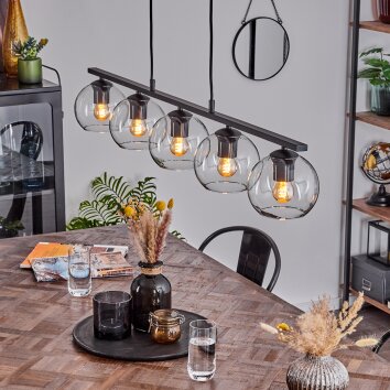 Koyoto Pendant Light glass 15 cm clear, 5-light sources