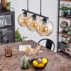 Koyoto Pendant Light glass 20 cm Amber, 3-light sources