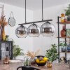 Koyoto Pendant Light glass 20 cm Smoke-coloured, 3-light sources