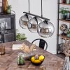 Koyoto Pendant Light glass 20 cm Smoke-coloured, 3-light sources