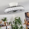 Burmeister ceiling fan LED white, 1-light source, Remote control