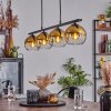 Koyoto Pendant Light glass 15 cm Amber, 4-light sources