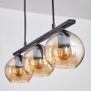 Koyoto Pendant Light glass 15 cm Amber, 3-light sources