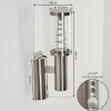 Natalia Outdoor Wall Light stainless steel, 2-light sources