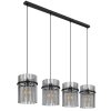 Globo GORLEY Pendant Light black, 4-light sources