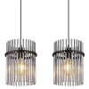 Globo GORLEY Pendant Light black, 4-light sources