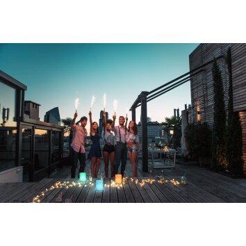 FHL easy Ceppo Solar lights LED white, 1-light source, Remote control, Colour changer