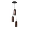 Lalora pendant luminaire black, 3-light sources