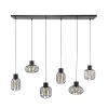 Lalora pendant luminaire anthracite, 6-light sources