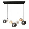 Multi pendant luminaire anthracite, 7-light sources
