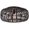 Brilliant Woodrow Ceiling Light black, 1-light source
