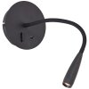 Brilliant Jutta Wall Light LED black, 1-light source