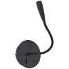 Brilliant Jutta Wall Light LED black, 1-light source