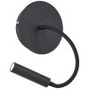 Brilliant Jutta Wall Light LED black, 1-light source