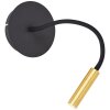 Brilliant Jutta Wall Light LED black, 1-light source