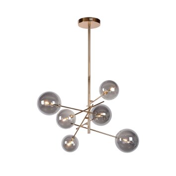 Lucide ALARA Pendant Light LED gold, 6-light sources