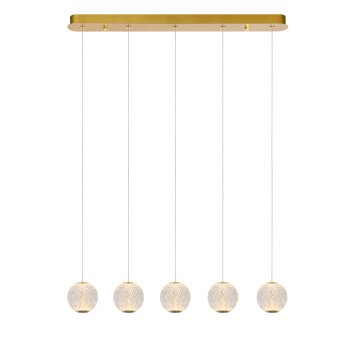 Lucide CINTRA Pendant Light LED gold, 5-light sources