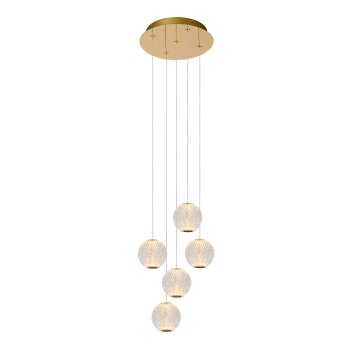 Lucide CINTRA Pendant Light LED gold, 5-light sources