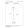 Lucide EVORA Pendant Light black, 1-light source