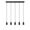 Lucide EVORA Pendant Light black, 5-light sources