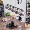 Koyoto Pendant Light glass 15 cm Smoke-coloured, 5-light sources