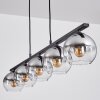 Koyoto Pendant Light glass 15 cm Smoke-coloured, 5-light sources