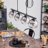 Koyoto Pendant Light glass 15 cm Smoke-coloured, 4-light sources