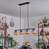 Koyoto Pendant Light glass 15 cm Amber, 4-light sources