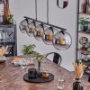 Koyoto Pendant Light glass 20 cm Smoke-coloured, 5-light sources