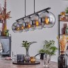 Koyoto Pendant Light glass 20 cm Smoke-coloured, 5-light sources