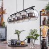 Koyoto Pendant Light glass 20 cm Smoke-coloured, 5-light sources