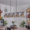 Koyoto Pendant Light glass 20 cm Smoke-coloured, 5-light sources