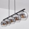 Koyoto Pendant Light glass 20 cm Smoke-coloured, 5-light sources