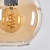 Koyoto Pendant Light glass 20 cm Amber, 5-light sources